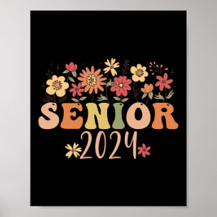 Affiche Senior 2024 Super Retro Class Of 2024 Graduation