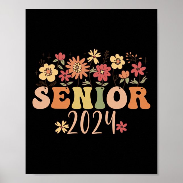 Affiche Senior 2024 Super Retro Class Of 2024 Graduation (Devant)