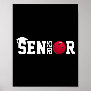 Affiche Senior 2025 Bowling Player Cl Of 2025 Graduation S