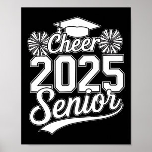 Affiche Senior 2025 Cheer Team Mom Lycée Graduation