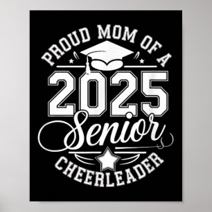 Affiche Senior 2025 Cheer Team Mom Lycée Graduation