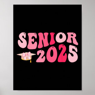 Affiche Senior 2025 Coquette Rose Ruban Cl De 2025 Retour