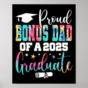 Affiche Senior 2025 Fier Bonus-papa D'Un Cl De 2025 Gradua