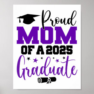 Affiche Senior 2025 Fier Maman D'Un Cl De 2025 Graduate Mo