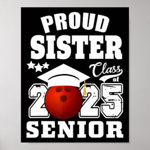 Affiche Senior 2025 Fier Soeur D'Un Cl De 2025 Bowling G
