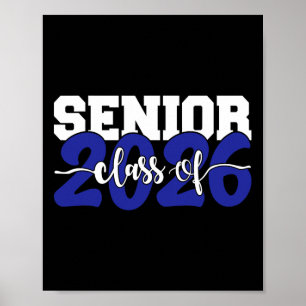 Affiche Senior 2026 Classe de 2026 Vintage Retour à l'écol