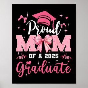 Affiche Senior Mom 2025 Graduation Fière Maman Coquette Bo