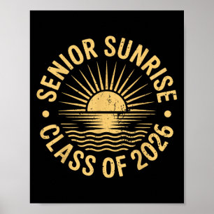 Affiche Senior Sunrise 2026 Cl Of 2026 Graduation High Sch