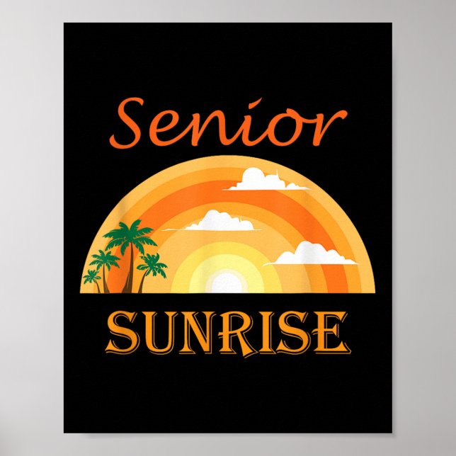 Affiche Senior Sunrise 2026 Jour De Graduation Fier Cl De  (Devant)