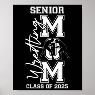 Affiche Senior Wrestling Maman Tee - shirts Cl Of 2025 Gra