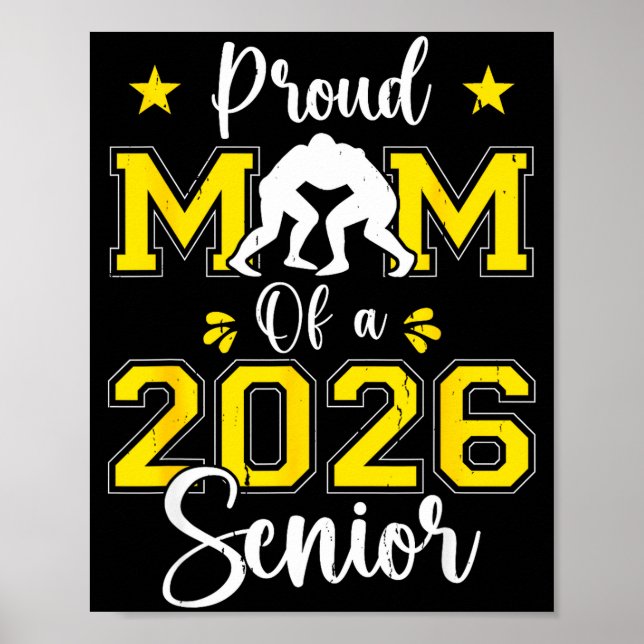 Affiche Senior Wrestling Mom 2026 Senior Mom Cl Of 2026  (Devant)