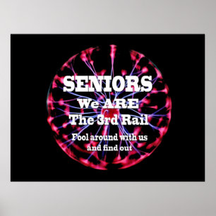 Affiche Seniors Nous Sommes Le Troisième Rail