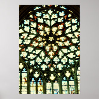 AFFICHE SENS CATHEDRAL ROSE WINDOW