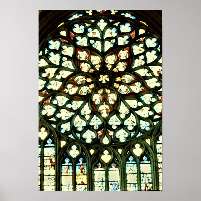 AFFICHE SENS CATHEDRAL ROSE WINDOW (Devant)