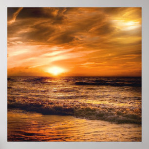 Affiche sensationals sunset a romantibeach