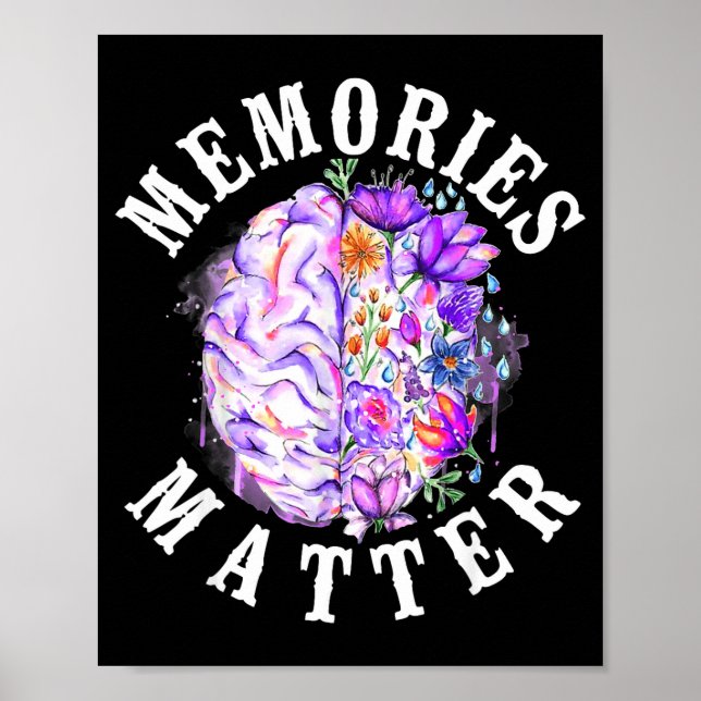 Affiche Sensibilisation à la démence d'Alzheimer Vintage (Devant)
