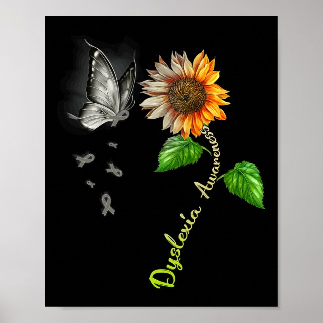 Affiche Sensibilisation à la dyslexie Tournesol  (Devant)