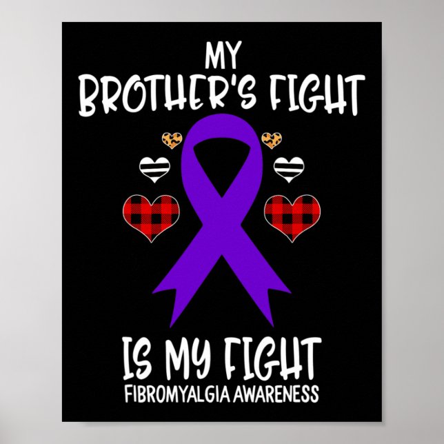 Affiche Sensibilisation à la fibromyalgie Le combat de mon (Devant)