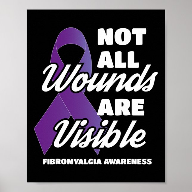 Affiche Sensibilisation à la fibromyalgie Toutes les bless (Devant)