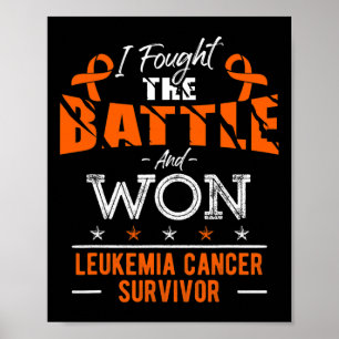 Affiche Sensibilisation à la leucémie Cancer Survivor Figh