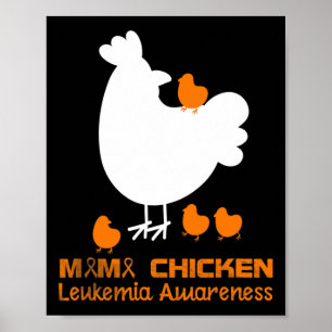 Affiche Sensibilisation à la leucémie chez Mama Chicken Am