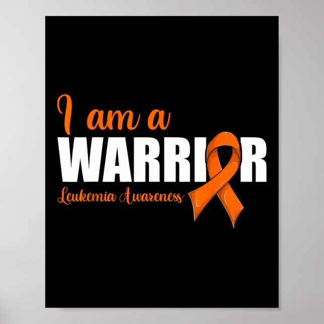 Affiche Sensibilisation à la leucémie du ruban du cancer d (Devant)