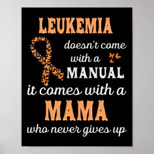 Affiche Sensibilisation à la leucémie Mama Soutien Leucémi