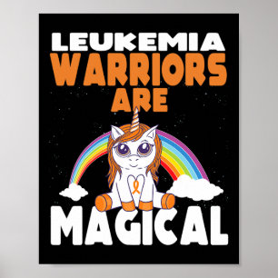 Affiche Sensibilisation à la leucémie mignon Magique Unico