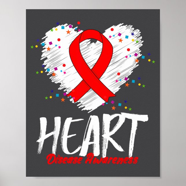 Affiche Sensibilisation à la maladie cardiaque (Devant)