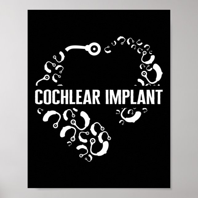 Affiche Sensibilisation à la perte auditive Amour Cochléai (Devant)