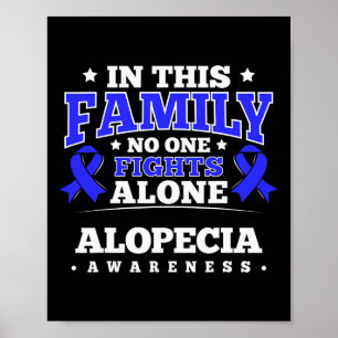 Affiche Sensibilisation à la perte Ruban Alopecia Areata S