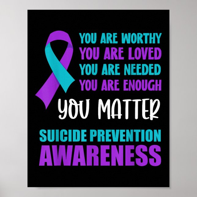 Affiche Sensibilisation à la prévention du suicide  (Devant)