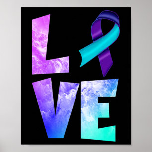 Affiche Sensibilisation à la prévention du suicide Amour V