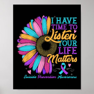 Affiche Sensibilisation à la prévention du suicide J'ai le