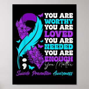 Affiche Sensibilisation à la prévention du suicide Motivat