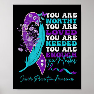 Affiche Sensibilisation à la prévention du suicide Motivat