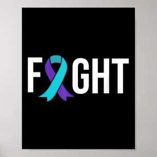 Affiche Sensibilisation à la prévention du suicide Ruban T