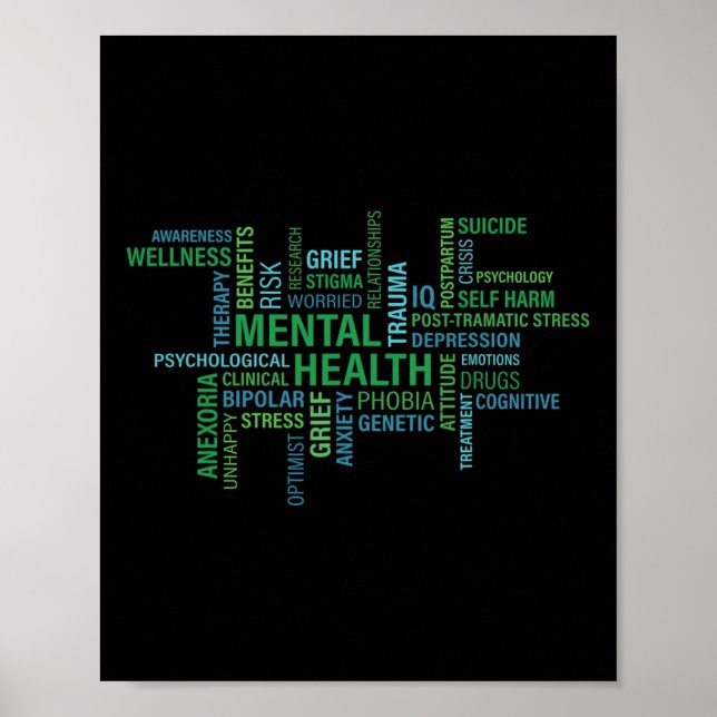 Affiche Sensibilisation à la santé mentale (Devant)