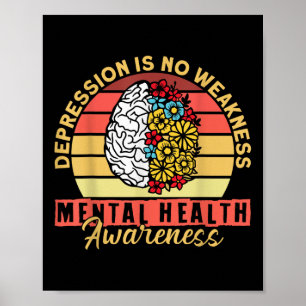 Affiche Sensibilisation à la santé mentale Dépression Prév