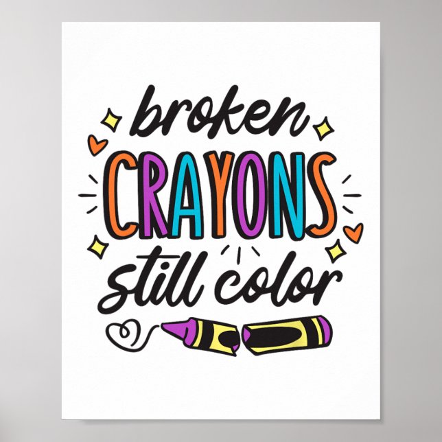 Affiche Sensibilisation à la santé mentale Les crayons cas (Devant)