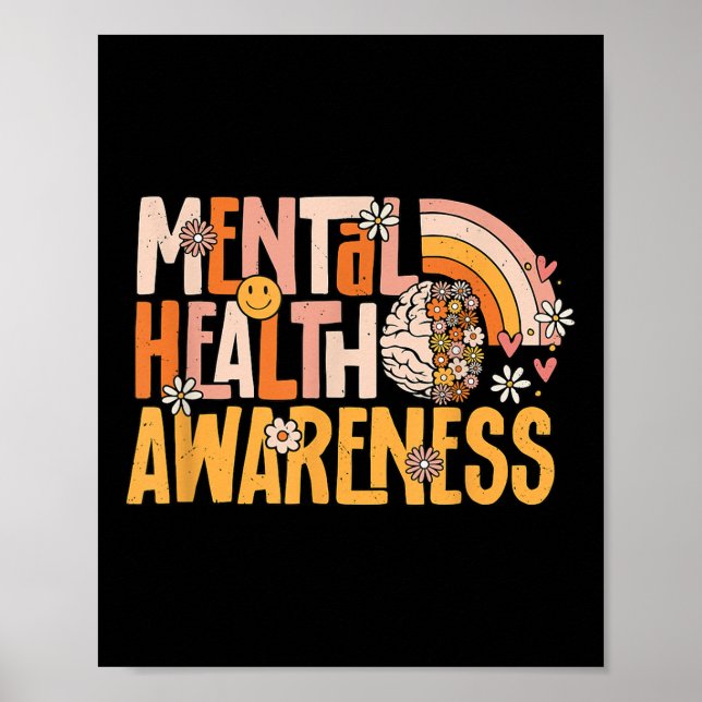 Affiche Sensibilisation à la santé mentale Maladie mentale (Devant)