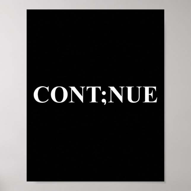 Affiche Sensibilisation à la santé mentale point-virgule C (Devant)