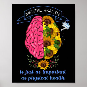 Affiche Sensibilisation à la santé mentale Prévention du s