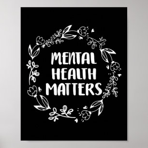 Affiche Sensibilisation à la santé mentale Prévention du s