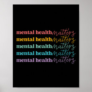 Affiche Sensibilisation à la santé mentale Sensibilisation