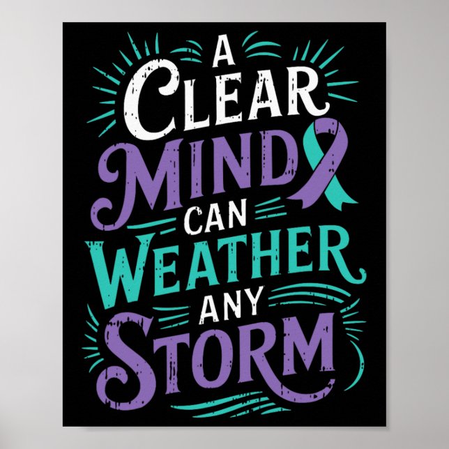 Affiche Sensibilisation à la santé mentale Suicide au ruba (Devant)