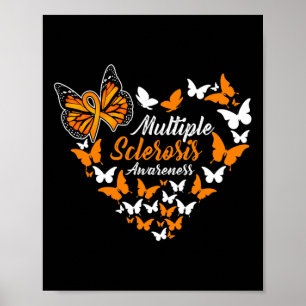 Affiche Sensibilisation à la sclérose Mme Orange Ruban Pap
