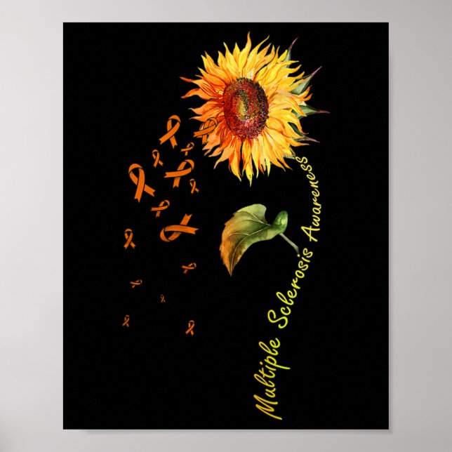 Affiche Sensibilisation à la sclérose Tournesol Sensibilis (Devant)