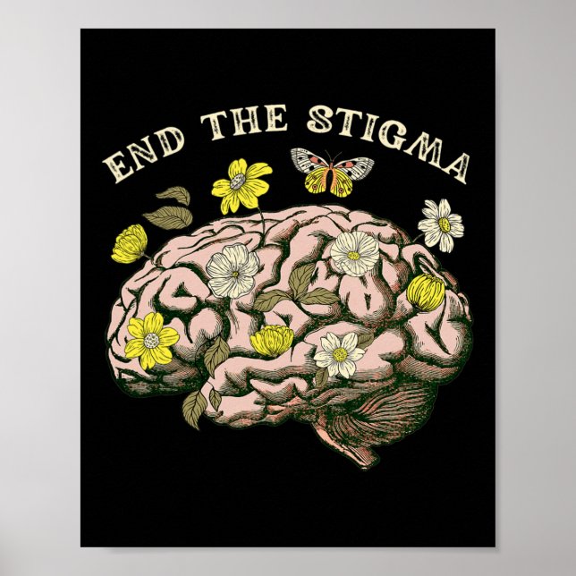 Affiche Sensibilisation à la stigmatisation Problèmes de s (Devant)