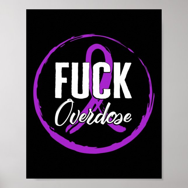 Affiche Sensibilisation à la surdose de drogue Août Surdos (Devant)